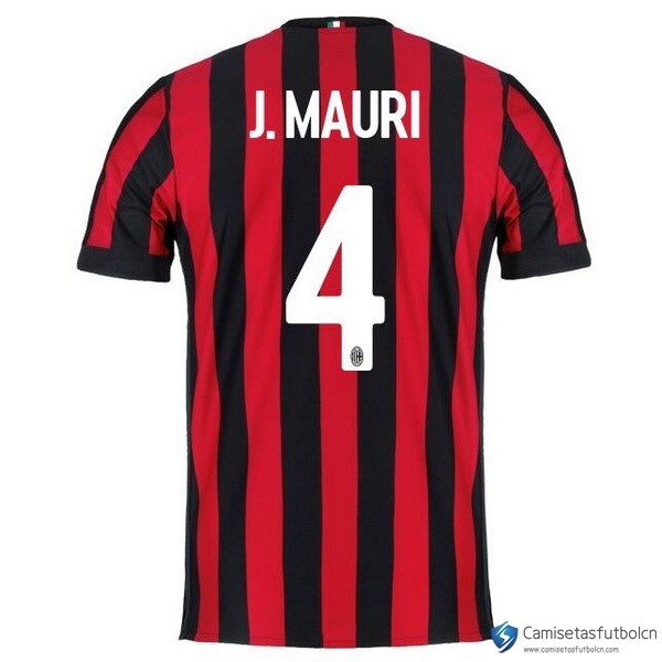 Camiseta Milan Primera equipo J.Mauri 2017-18